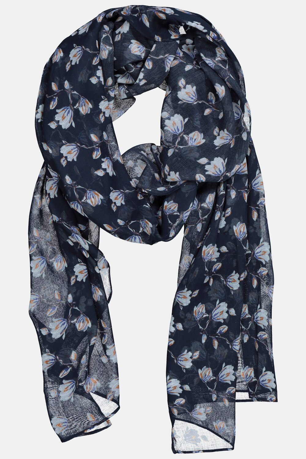 Grote Maten sjaal, Dames, blauw, Maat: One Size, Katoen, Ulla Popken Grote Maten sjaal, Dames, blauw, Maat: One Size, Katoen, Ulla Popken