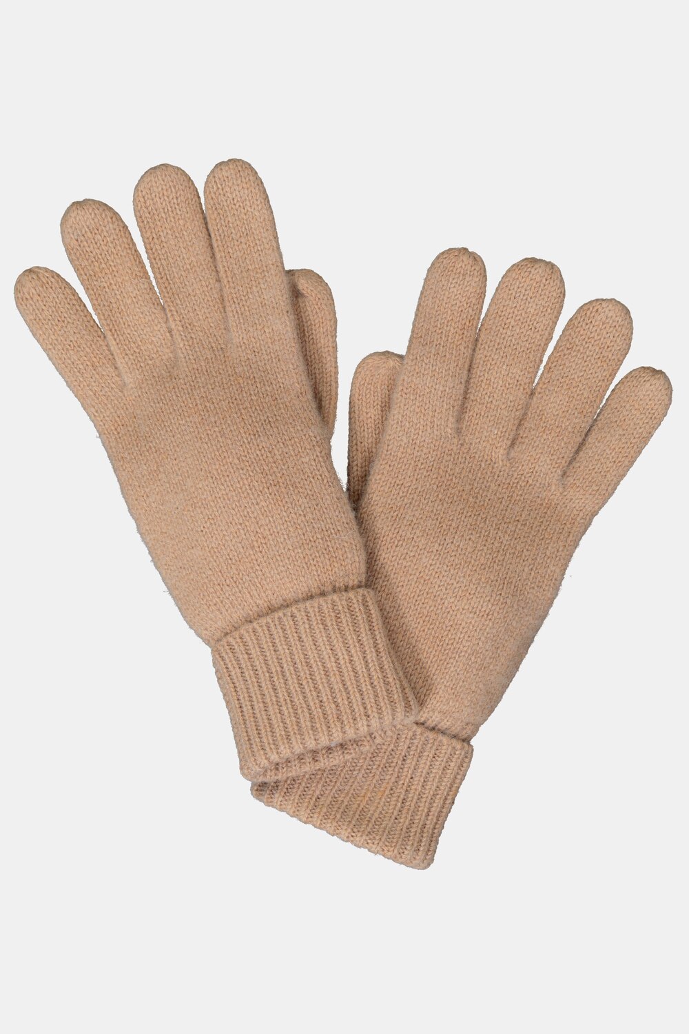 Grote Maten handschoenen, Dames, beige, Maat: One Size, Wol/Synthetische vezels, Ulla Popken
