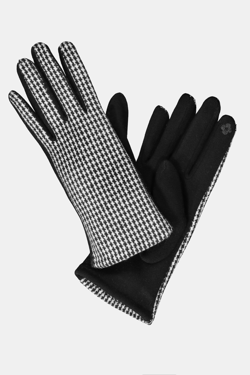 Grote Maten handschoenen, Dames, zwart, Maat: 50-56, Polyester, Ulla Popken