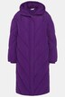 gewatteerde jas, licht oversized, capuchon, lange mouwen