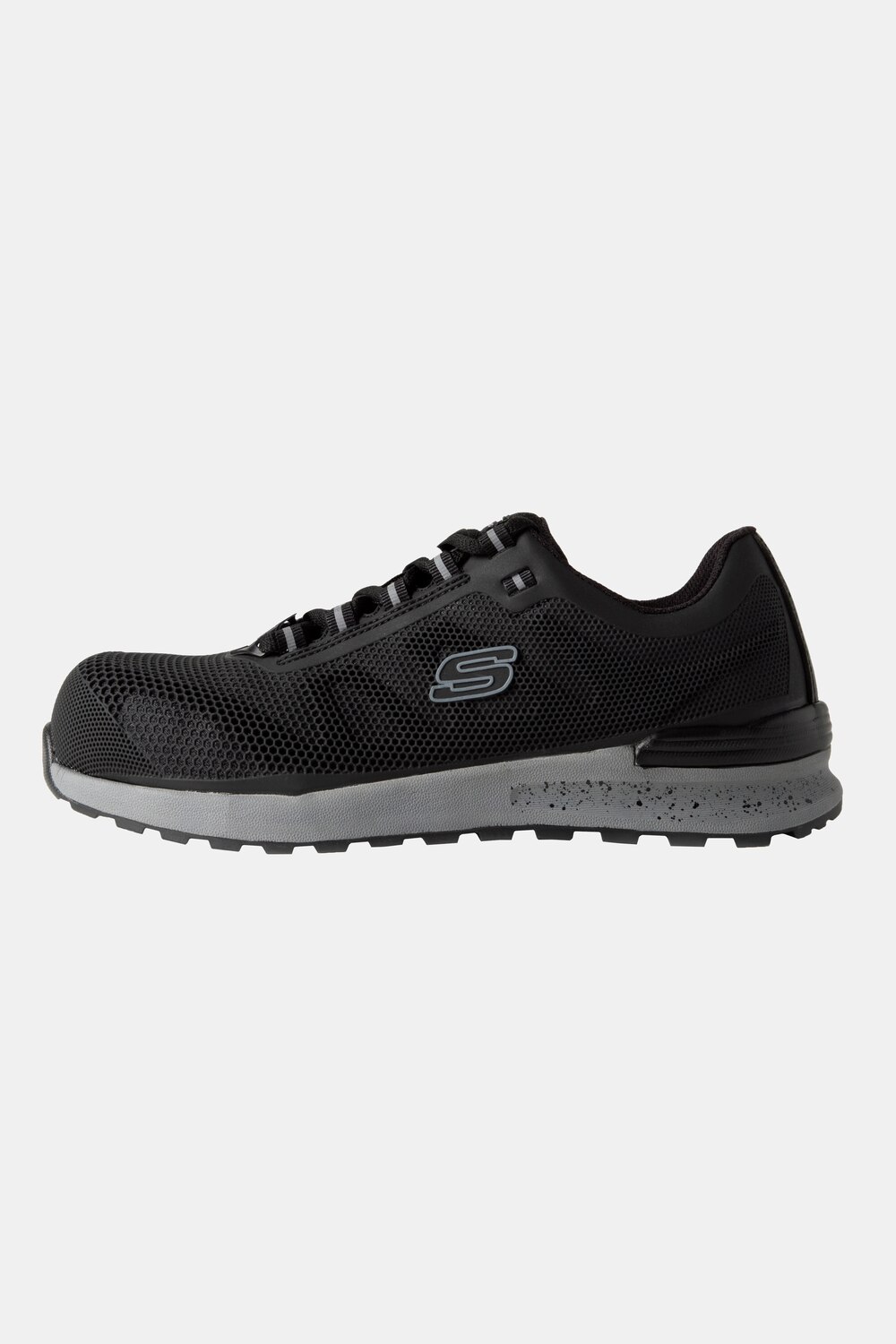 Plus Size Work Shoes, Man, black, size: 10,5, synthetic fibers, JP1880