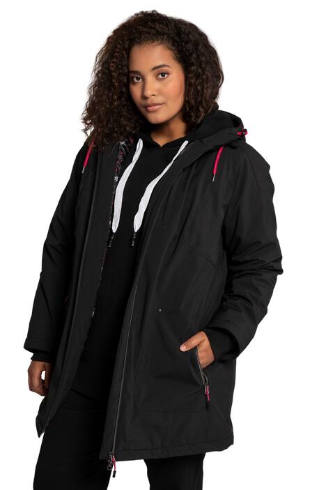 Softshellová dlouhá bunda, Bionic ochrana, kapuce