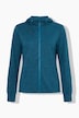 Jacke, Powerstretch, Kapuze, 2-Wege-Zipper