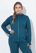 Jacke, Powerstretch, Kapuze, 2-Wege-Zipper