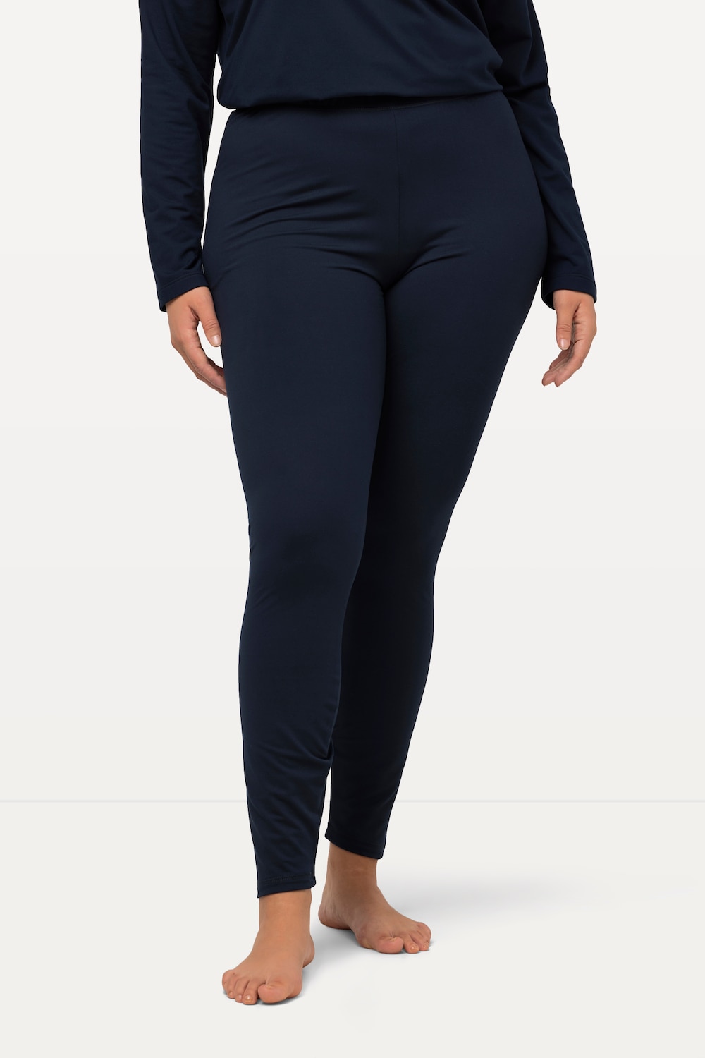 Große Größen Ski-Funktionsleggings, Damen, blau, Größe: 58/60, Ulla Popken
