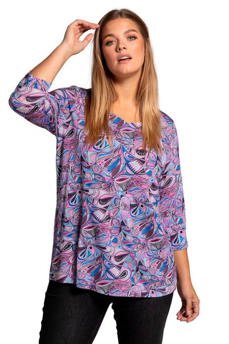 Slinky tričko, Classic, srdcový výstřih, 3/4 rukávy