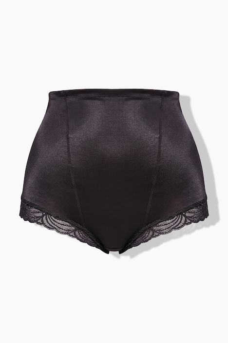 Culotte gainante à taille haute, dentelle sur les côtés