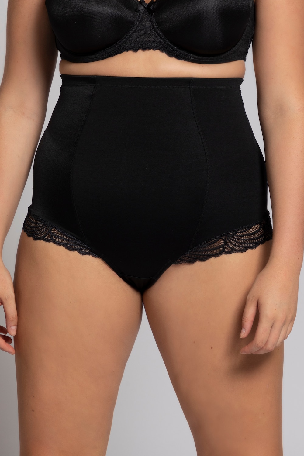 Große Größen Bodyforming-Miederhose, Damen, schwarz, Größe: 58/60, Baumwolle/Synthetische Fasern/Elasthan, Ulla Popken