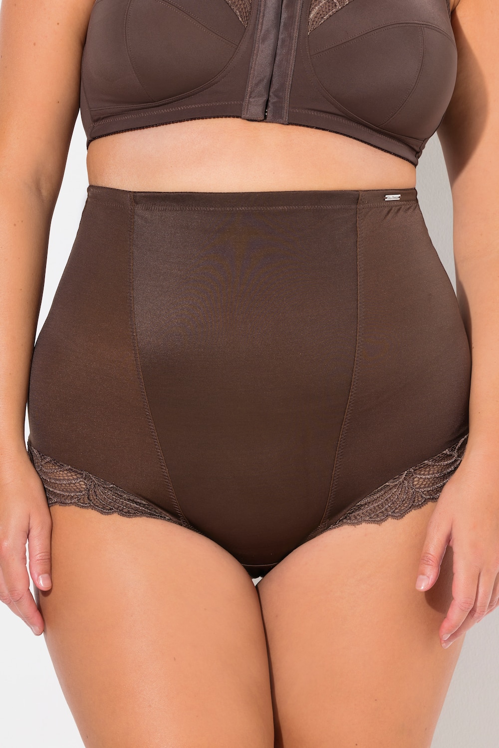 Große Größen Bodyforming-Miederhose, Damen, braun, Größe: 42/44, Baumwolle/Synthetische Fasern/Elasthan, Ulla Popken