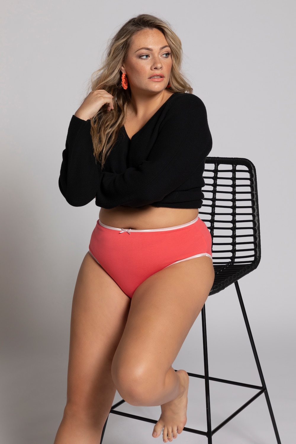 Grote Maten Slips, Dames, rood, Maat: 66/68, Ulla Popken Grote Maten Slips, Dames, rood, Maat: 66/68, Ulla Popken