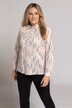 Bluse, Statement-Streifen, Hemdkragen, Langarm