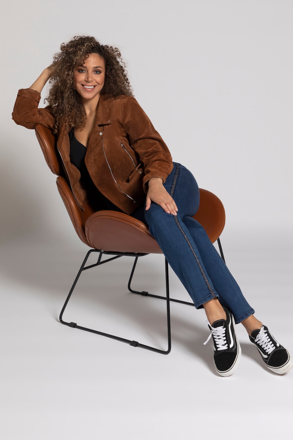 Grote Maten Jeans Sarah, Dames, paars, Maat: 46, Katoen/Polyester, Ulla Popken Grote Maten Jeans Sarah, Dames, paars, Maat: 46, Katoen/Polyester, Ulla Popken
