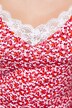 Shorty, Zweiteiler, Herzmuster, Spitze, Kurzpyjama