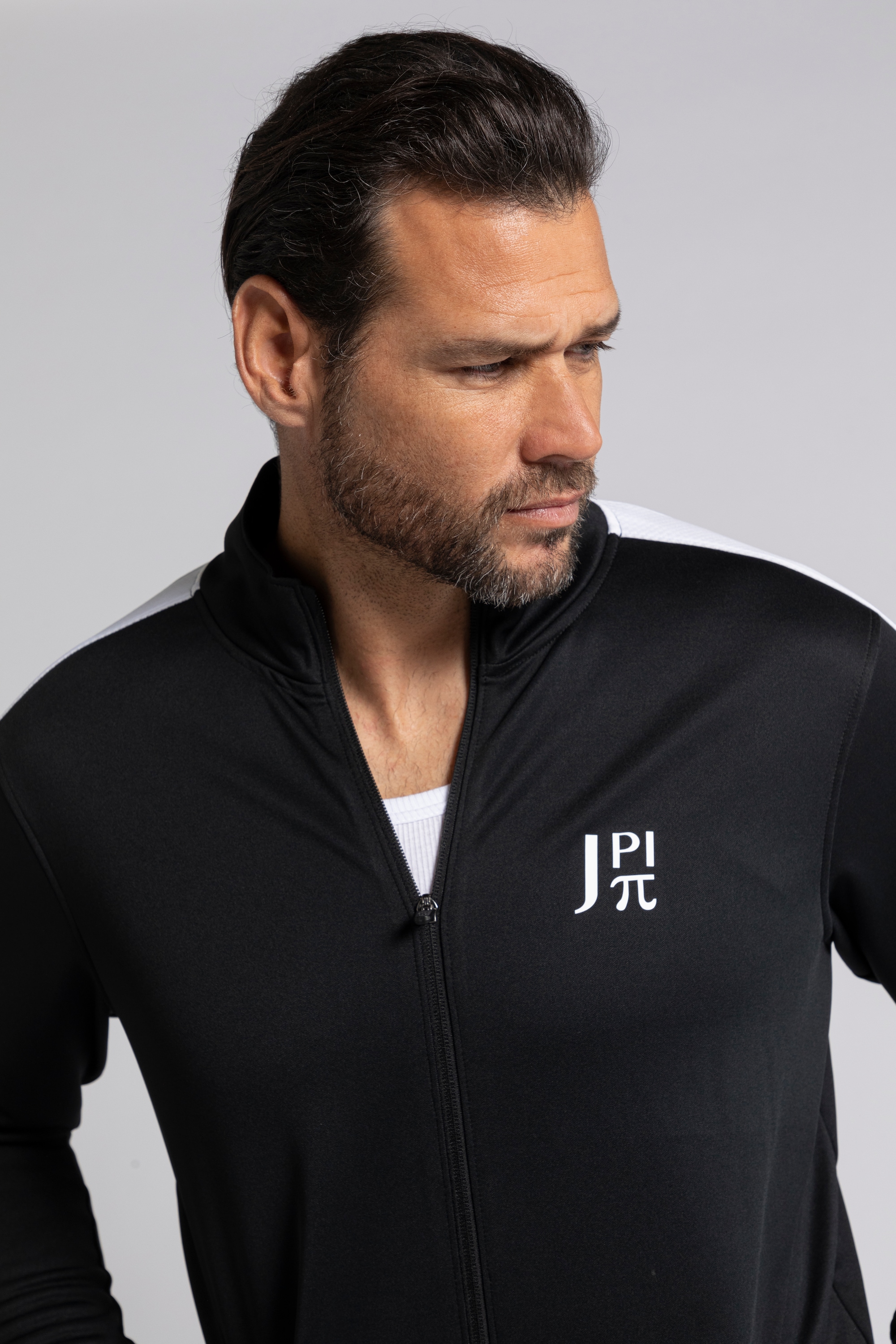 JP 1880 Herren große Größen JAY PI Trainingsjacke Stehkragen Schulterstreifen