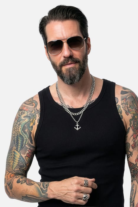 Tank top JP1880, prążkowany, bez rękawów, do rozm. 8XL