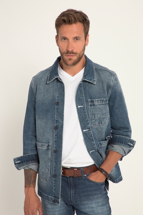 Denim jacket, worker-style, large pockets | more Jackets | Jackets
