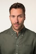 Chemise en lin mélangé. Manches longues et col à pointes boutonnées - coupe Modern Fit