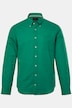 Chemise en lin mélangé. Manches longues et col à pointes boutonnées - coupe Modern Fit