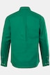 Chemise en lin mélangé. Manches longues et col à pointes boutonnées - coupe Modern Fit