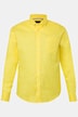 Chemise en lin mélangé. Manches longues et col à pointes boutonnées - coupe Modern Fit