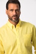 Chemise en lin mélangé. Manches longues et col à pointes boutonnées - coupe Modern Fit