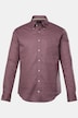Chemise en lin mélangé. Manches longues et col à pointes boutonnées - coupe Modern Fit