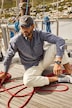 Hemd, Langarm, Leinenmix, Buttondown-Kragen, Modern Fit