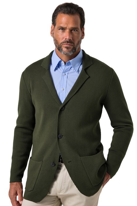 Úpletové sako FLEXNAMIC®, Milano úplet, klopový límec, do 8 XL