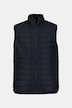 Quiltet vest, polydun, elastisk kant, farvet for