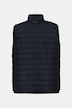 Quiltet vest, polydun, elastisk kant, farvet for