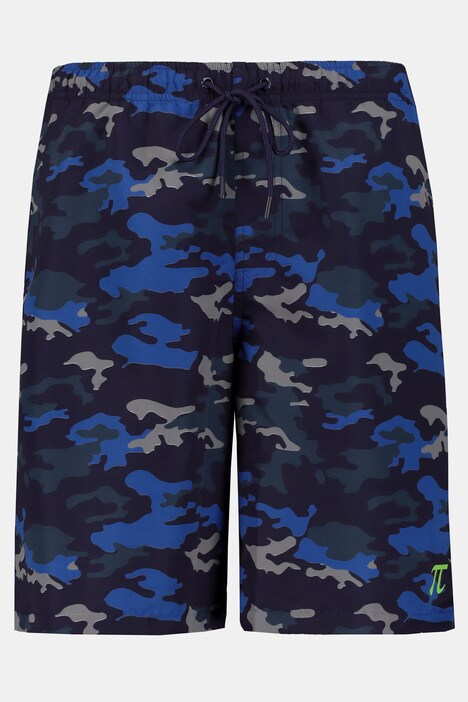 camo elastic waist shorts