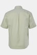 Chemise en lin mélangé. Manches courtes et col à pointes boutonnées. Coupe Modern Fit.