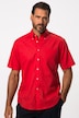 JP1880 Overhemd van een linnenmix, korte mouwen, button-down kraag, modern fit