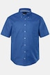 Chemise en lin mélangé. Manches courtes et col à pointes boutonnées. Coupe Modern Fit.