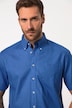 Chemise en lin mélangé. Manches courtes et col à pointes boutonnées. Coupe Modern Fit.