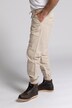 broek, linnen blend, elastische band, tapered loose fit