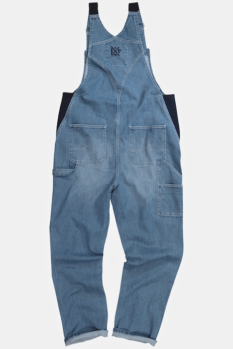Salopette Denim Uomo MANYMANY Salopette Uomo Denim Ampia - Comoda E Con Tasche, Perfetta Per Lavoro E Tempo Libero Jeans Baggy