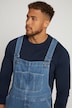 Tuinbroek, workwear, jeans, veel zakken, elastische inzetstukken, relaxed fit