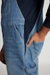 Tuinbroek, workwear, jeans, veel zakken, elastische inzetstukken, relaxed fit