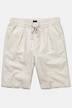 Bermuda en lin mélangé. Taille élastique. Coupe Basic Fit
