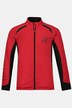 tricot fietsjack, opstaande kraag, lange mouwen, zoomzakken achter