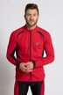 tricot fietsjack, opstaande kraag, lange mouwen, zoomzakken achter
