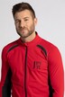 tricot fietsjack, opstaande kraag, lange mouwen, zoomzakken achter