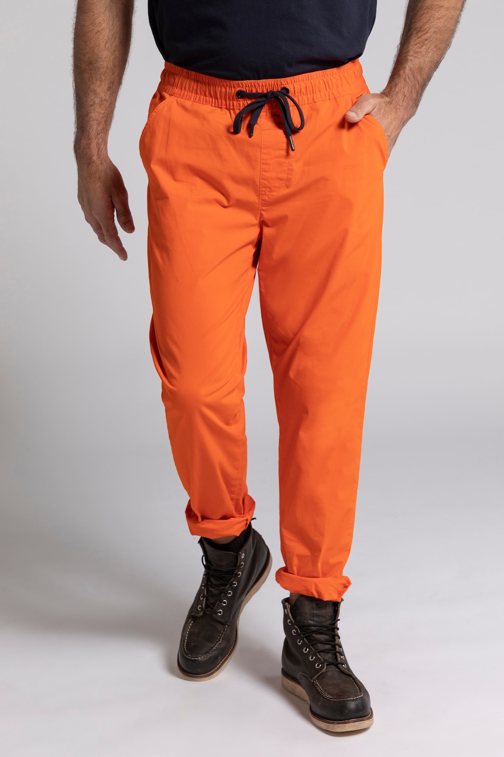 Grote Maten comfortbroek, Heren, oranje, Maat: 4XL, Katoen, JP1880