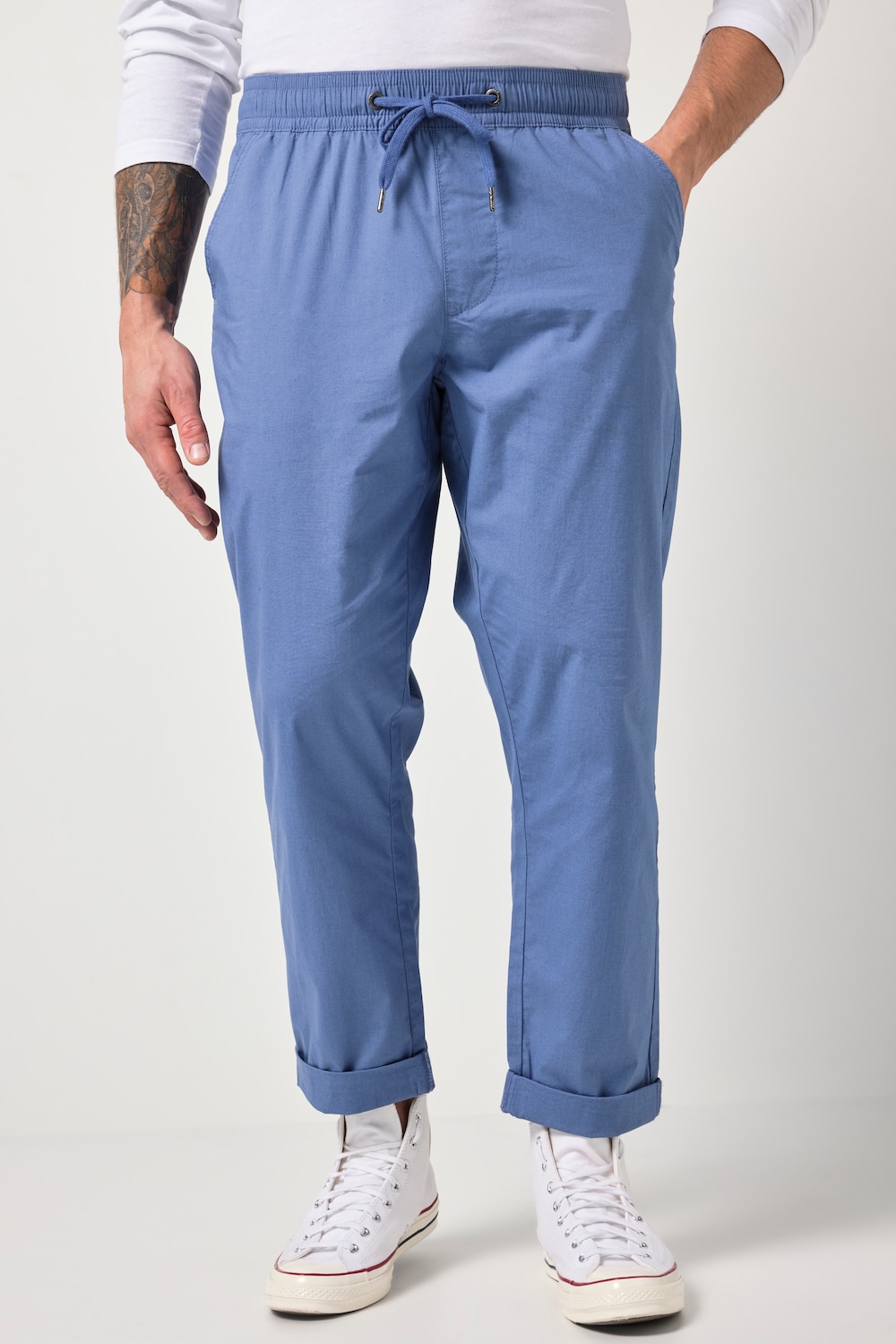 Slip-on-bukser, FLEXNAMIC®, elastilinning, Tapered Loose Fit