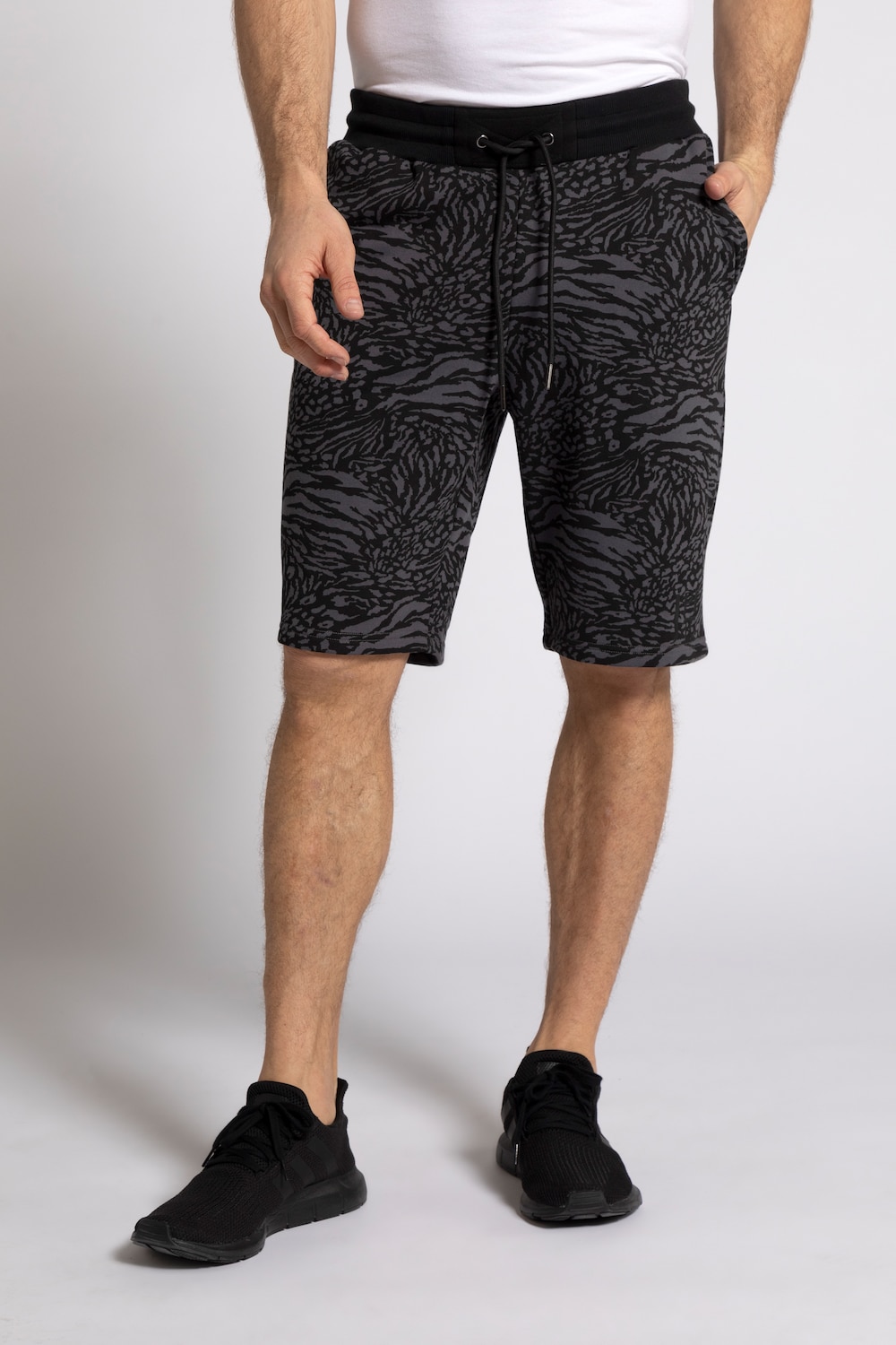 Grote Maten korte sweatbroek, Heren, grijs, Maat: 6XL, Katoen/Polyester, JP1880 Grote Maten korte sweatbroek, Heren, grijs, Maat: 6XL, Katoen/Polyester, JP1880