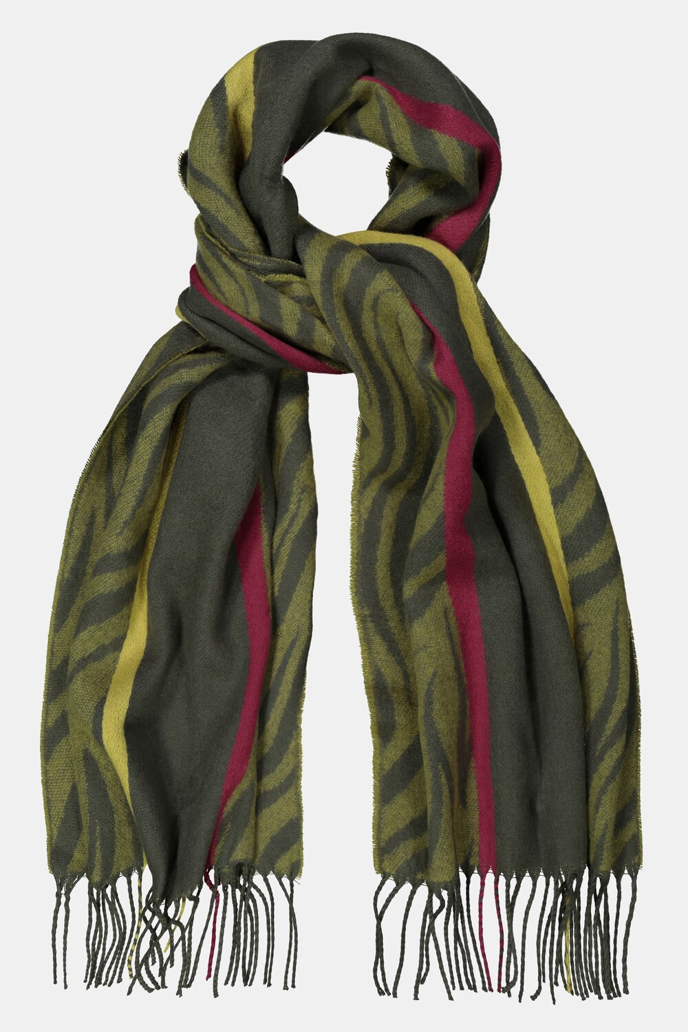 Grote Maten sjaal, Dames, groen, Maat: One Size, Synthetische vezels, Ulla Popken