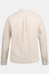 Chemise en lin mélangé. Manches longues et col officier - coupe Modern Fit