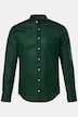 Chemise en lin mélangé. Manches longues et col officier - coupe Modern Fit