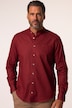 Chemise en lin mélangé. Manches longues et col officier - coupe Modern Fit
